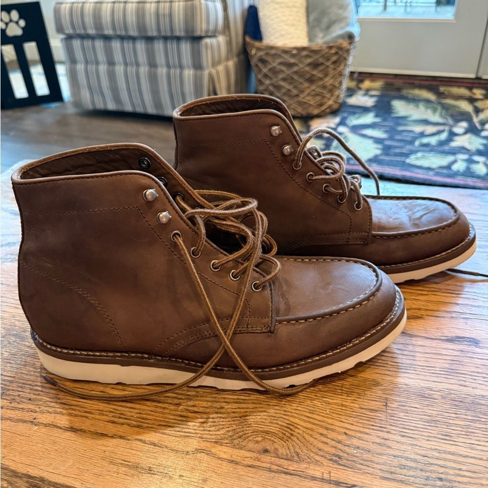 Men's Brown Leather Boots - Picture 11 of 11